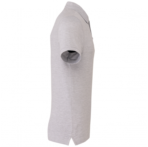 oxford grey Polo de punto piqué manga corta hombre