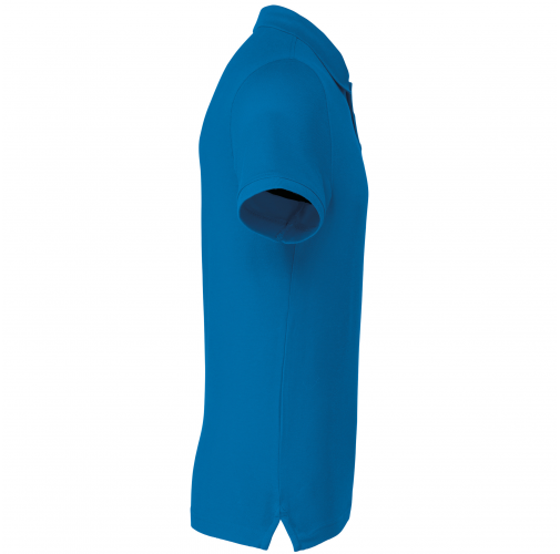 tropical blue Polo de punto piqué manga corta hombre