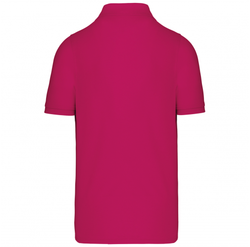 fuchsia Polo de punto piqué manga corta hombre