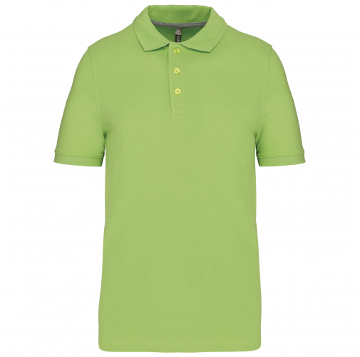 lime Polo de punto piqué manga corta hombre