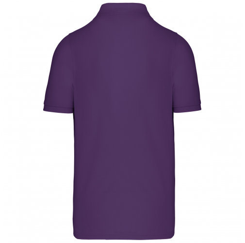 purple Polo de punto piqué manga corta hombre