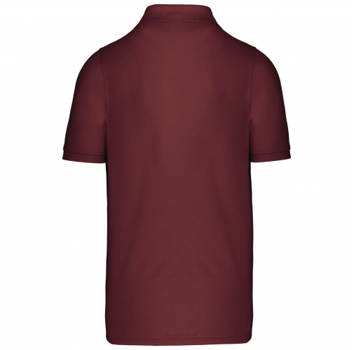 wine Polo de punto piqué manga corta hombre