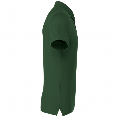 forest green Polo de punto piqué manga corta hombre