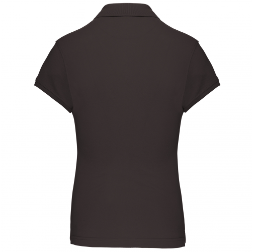 dark grey Polo manga corta mujer