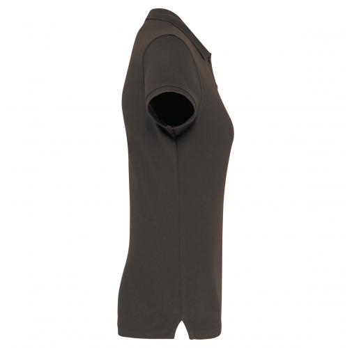 dark grey Polo manga corta mujer