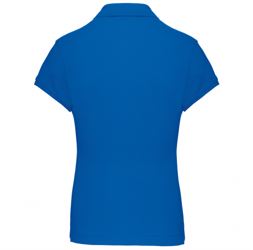 light royal blue Polo manga corta mujer