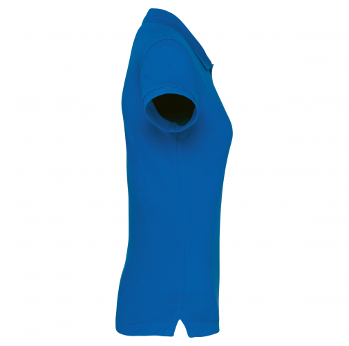 light royal blue Polo manga corta mujer