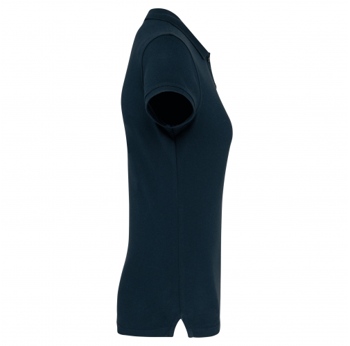 navy Polo manga corta mujer