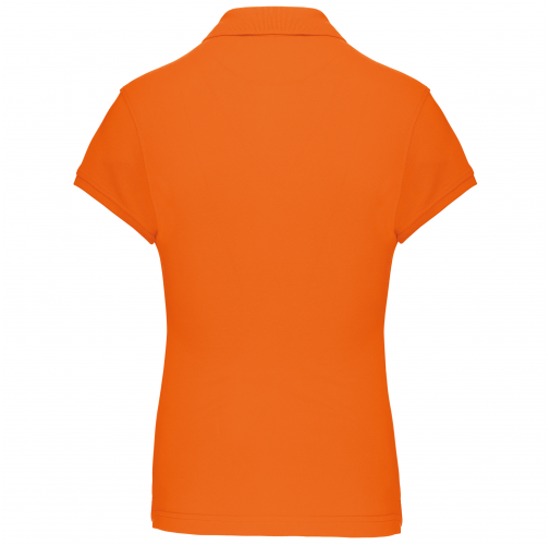 orange Polo manga corta mujer