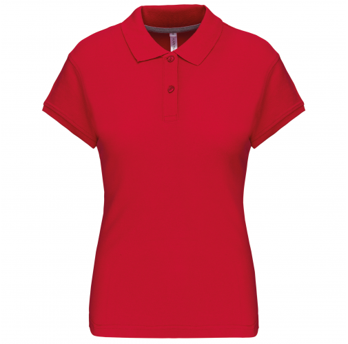red Polo manga corta mujer