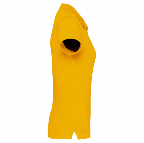 yellow Polo manga corta mujer