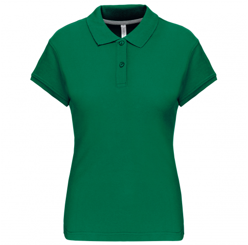 kelly green Polo manga corta mujer