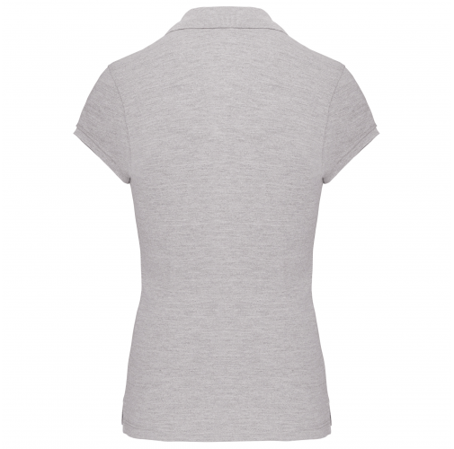 oxford grey Polo manga corta mujer
