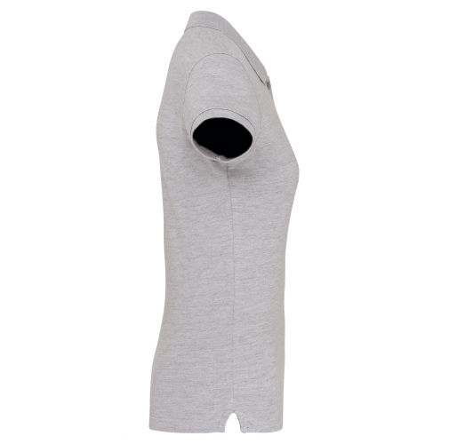 oxford grey Polo manga corta mujer