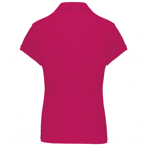 fuchsia Polo manga corta mujer