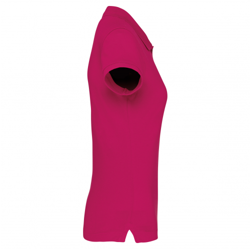 fuchsia Polo manga corta mujer