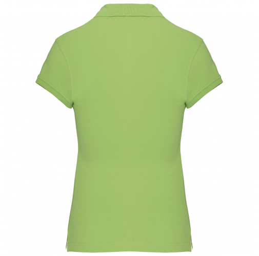 lime Polo manga corta mujer