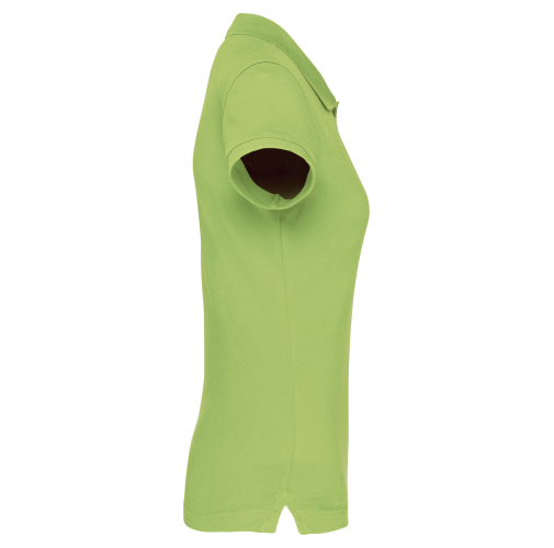 lime Polo manga corta mujer