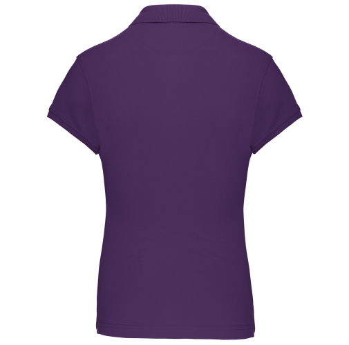 purple Polo manga corta mujer