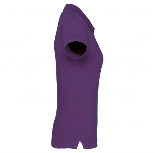 purple Polo manga corta mujer