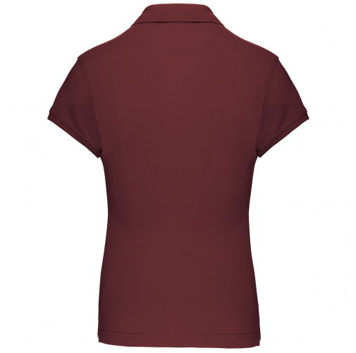 wine Polo manga corta mujer