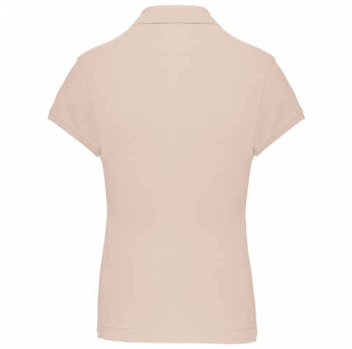 light sand Polo manga corta mujer