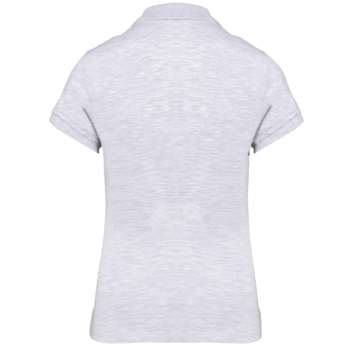 ash heather Polo manga corta mujer