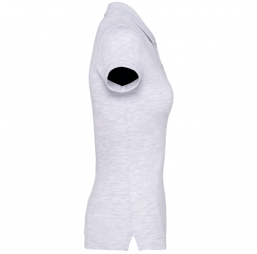 ash heather Polo manga corta mujer