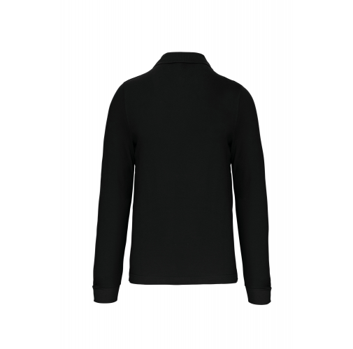 black Polo manga larga hombre