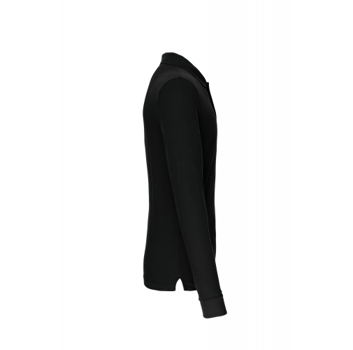 black Polo manga larga hombre
