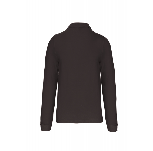 dark grey Polo manga larga hombre