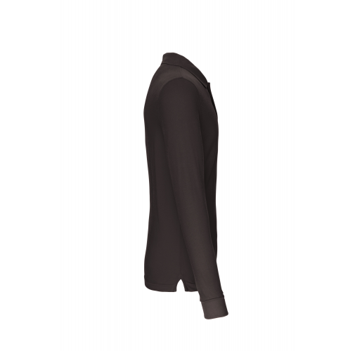 dark grey Polo manga larga hombre