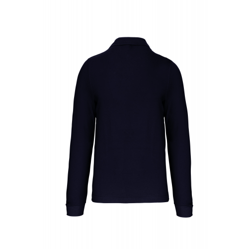 navy Polo manga larga hombre
