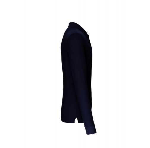 navy Polo manga larga hombre
