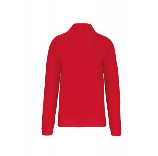 red Polo manga larga hombre