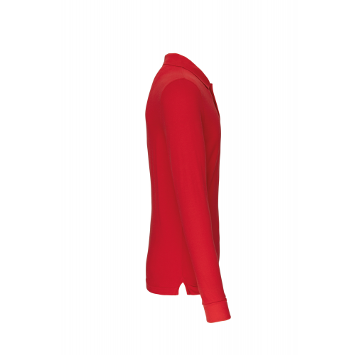 red Polo manga larga hombre