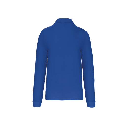 light royal blue Polo manga larga hombre