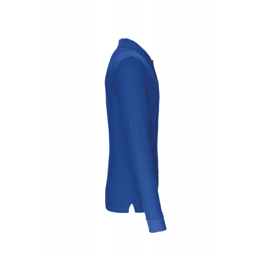 light royal blue Polo manga larga hombre