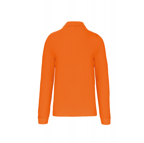 orange Polo manga larga hombre