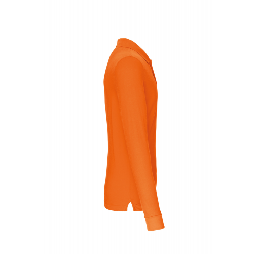 orange Polo manga larga hombre