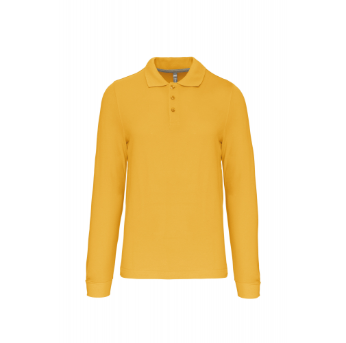 yellow Polo manga larga hombre