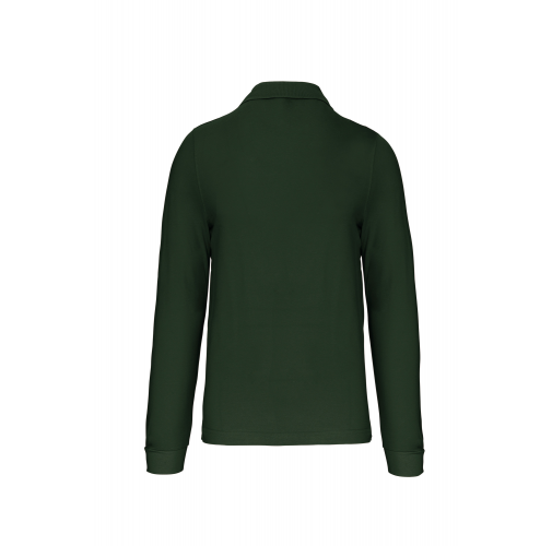 forest green Polo manga larga hombre
