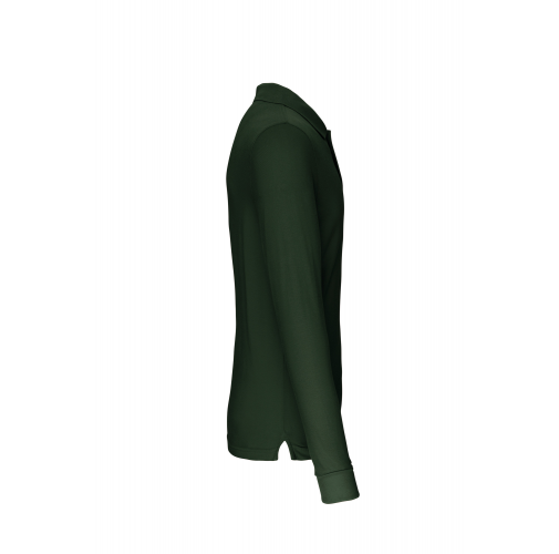 forest green Polo manga larga hombre