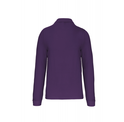 purple Polo manga larga hombre