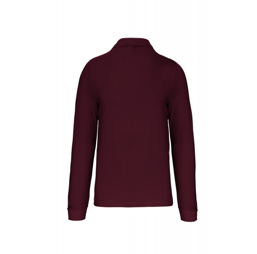 wine Polo manga larga hombre