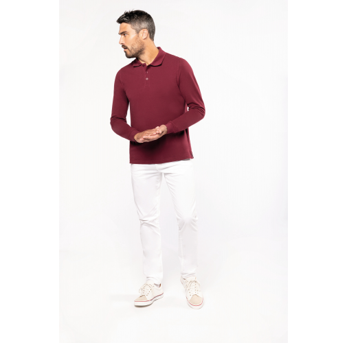Polo manga larga hombre