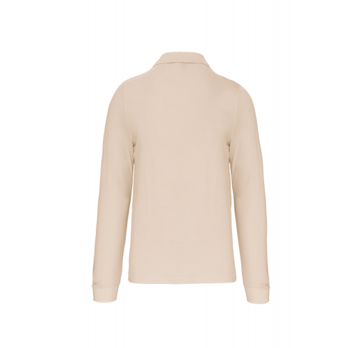 light sand Polo manga larga hombre