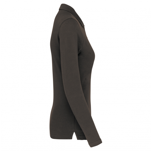 dark grey Polo manga larga mujer