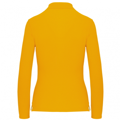 yellow Polo manga larga mujer