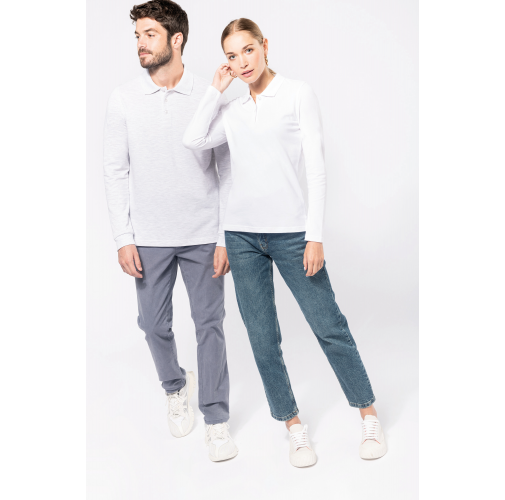 Polo manga larga mujer